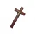 Krzyż drewniany ciemny mahoń na ścianę 16 cm